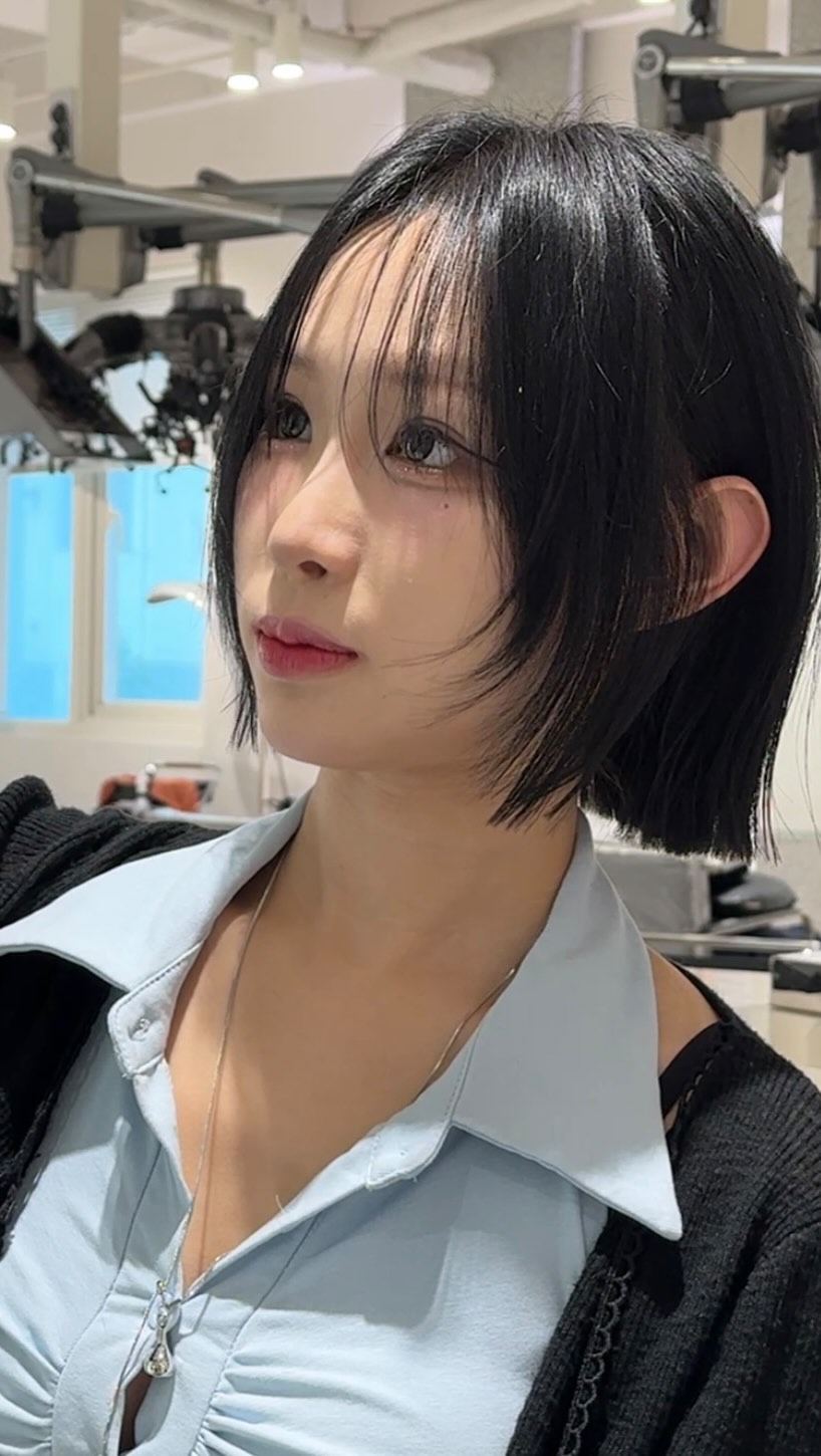 태슬컷 — 트랜디한 단발 기장의 태슬컷 · 스타일이 중요하신 분, 사각턱이 있으신 분, 옆볼륨이 많이 살아야 되는 분
